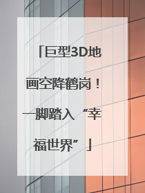 巨型3D地画空降鹤岗！一脚踏入“幸福世界”