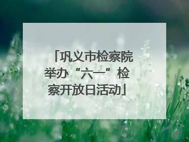 巩义市检察院举办“六一”检察开放日活动