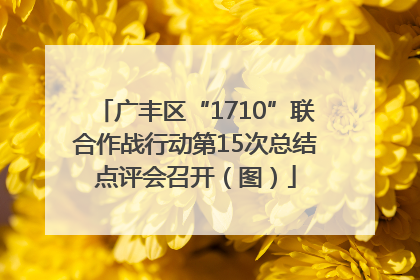 广丰区“1710”联合作战行动第15次总结点评会召开（图）