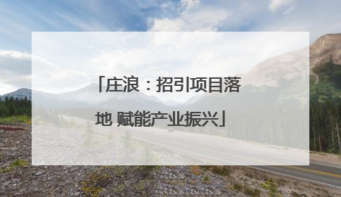 庄浪：招引项目落地 赋能产业振兴