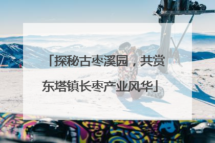 探秘古枣溪园，共赏东塔镇长枣产业风华