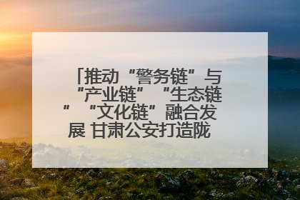 推动“警务链”与“产业链”“生态链”“文化链”融合发展 甘肃公安打造陇原旅游警务品牌