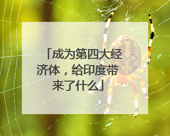 成为第四大经济体，给印度带来了什么