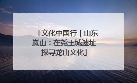 文化中国行｜山东岚山：在尧王城遗址探寻龙山文化
