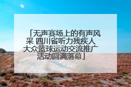 无声赛场上的有声风采 四川省听力残疾人大众篮球运动交流推广活动圆满落幕
