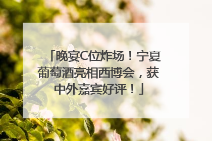 晚宴C位炸场！宁夏葡萄酒亮相西博会，获中外嘉宾好评！