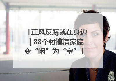 正风反腐就在身边｜88个村摸清家底变“闲”为“宝”