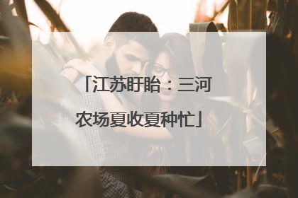 江苏盱眙：三河农场夏收夏种忙