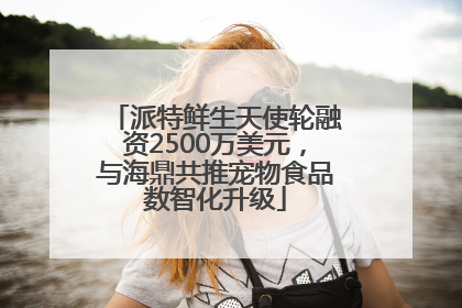 派特鲜生天使轮融资2500万美元，与海鼎共推宠物食品数智化升级