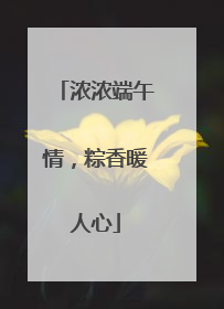 浓浓端午情，粽香暖人心