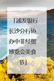 浦发银行长沙分行协办中非经贸博览会美食节