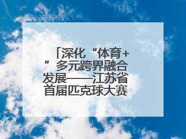 深化“体育+”多元跨界融合发展——江苏省首届匹克球大赛在无锡开赛