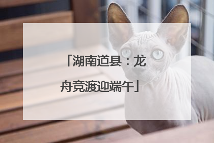 湖南道县：龙舟竞渡迎端午