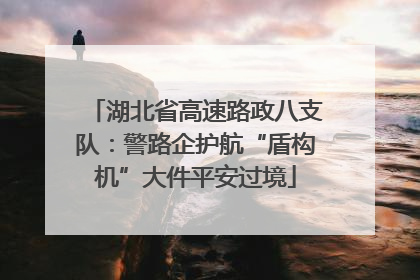 湖北省高速路政八支队：警路企护航“盾构机”大件平安过境