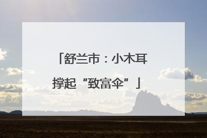 舒兰市：小木耳撑起“致富伞”