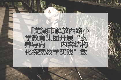 芜湖市解放西路小学教育集团开展“素养导向——内容结构化探索教学实践”数学专题研讨活动