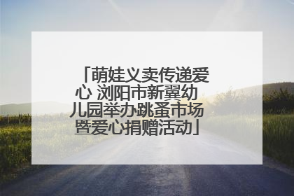 萌娃义卖传递爱心 浏阳市新翼幼儿园举办跳蚤市场暨爱心捐赠活动
