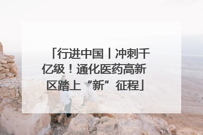行进中国丨冲刺千亿级！通化医药高新区踏上“新”征程