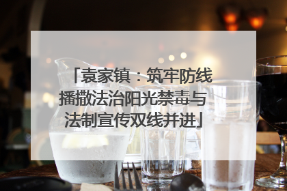 袁家镇：筑牢防线播撒法治阳光禁毒与法制宣传双线并进