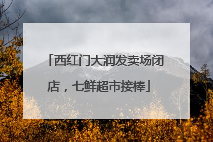 西红门大润发卖场闭店，七鲜超市接棒