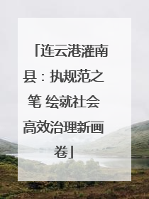 连云港灌南县：执规范之笔 绘就社会高效治理新画卷