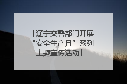 辽宁交警部门开展“安全生产月”系列主题宣传活动