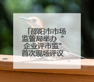 邵阳市市场监管局举办“企业评市监”首次现场评议活动