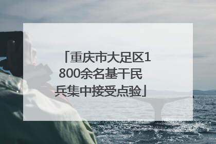 重庆市大足区1800余名基干民兵集中接受点验