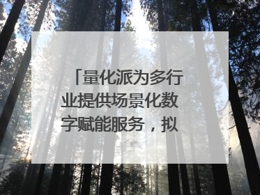量化派为多行业提供场景化数字赋能服务，拟港交所上市