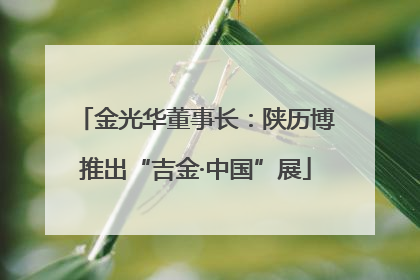 金光华董事长：陕历博推出“吉金·中国”展