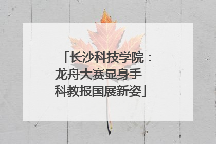 长沙科技学院：龙舟大赛显身手 科教报国展新姿