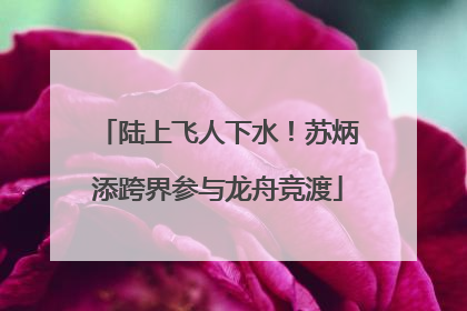 陆上飞人下水！苏炳添跨界参与龙舟竞渡