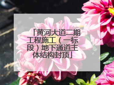 黄河大道二期工程施工（一标段）地下通道主体结构封顶