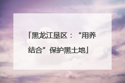 黑龙江垦区：“用养结合”保护黑土地