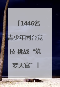 1446名青少年同台竞技 挑战“筑梦天宫”
