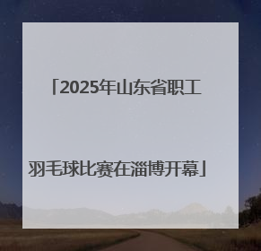 2025年山东省职工羽毛球比赛在淄博开幕