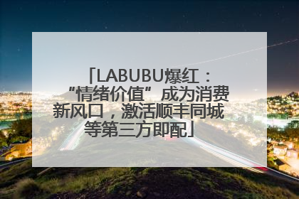 LABUBU爆红：“情绪价值”成为消费新风口，激活顺丰同城等第三方即配